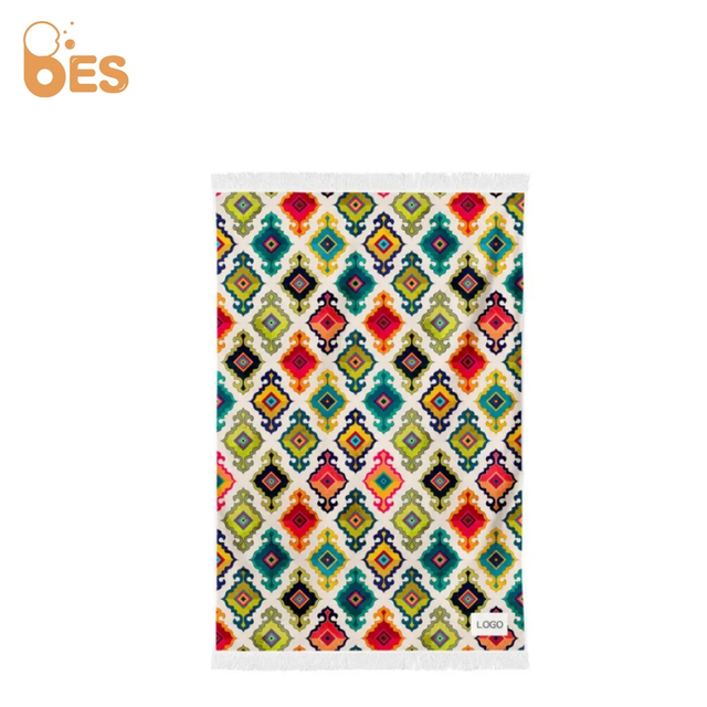 Manufactory Custom Name Double Side Print Quick Dry Microfiber Beach Towel Summer Sand Free Beach Towel with Logo