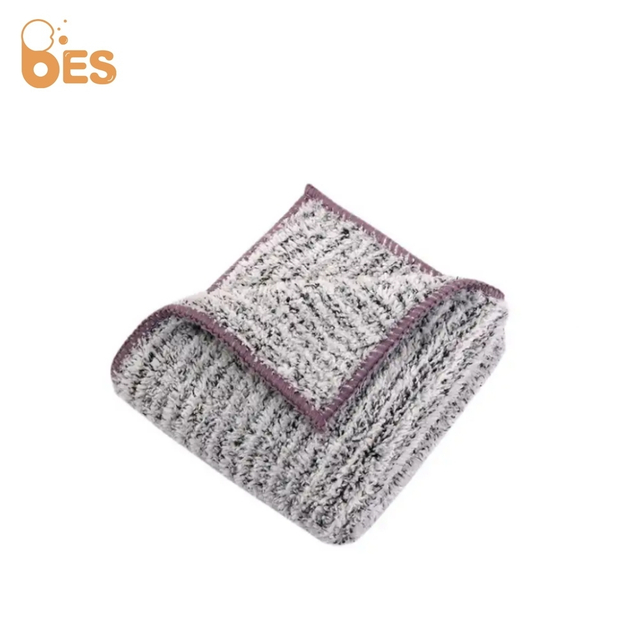 Grey Color Household Cleaning Cloth Cheap Microfiber Kitchen Towel