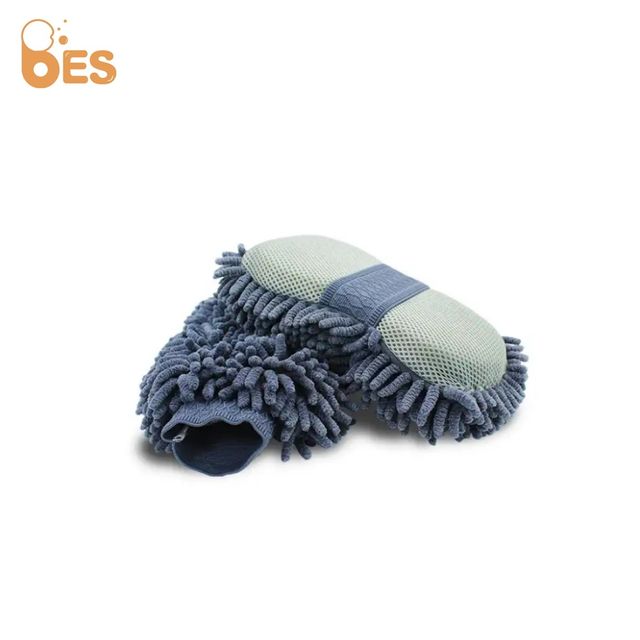 Multifunctional Microfiber Double-sided Chenille Car Wash Mitt Dusting Car Hand Washing Gloves Cloth Cleaning Brush