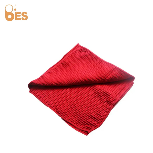 Plain Blank Organic Sublimation Waffle Hand Kitchen Tea Microfiber Golf Dish Car Auto Drying Weave Waffle Towels