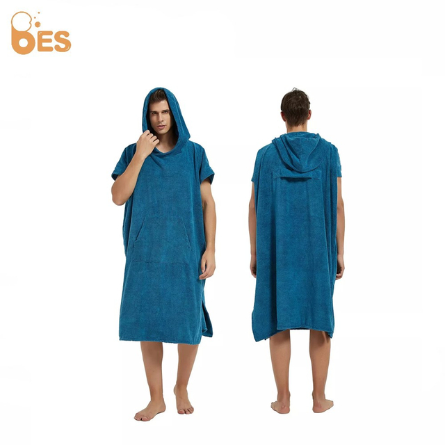 Hooded Terry Cloth Robes Hooded Beach Bathrobe