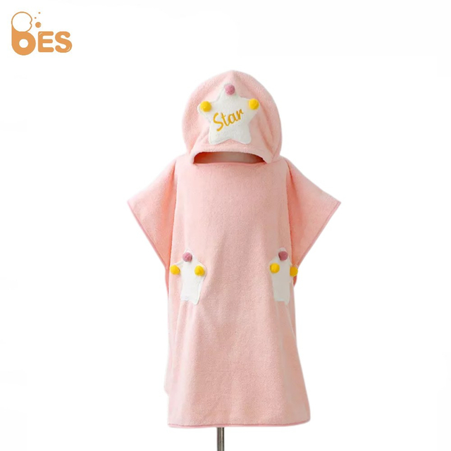  Hooded Towels Baby Kids Microfiber Coral Fleece Animal