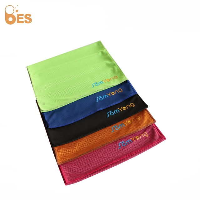 Custom logo microfiber cooling towel for sport GYM towel cool ice towel