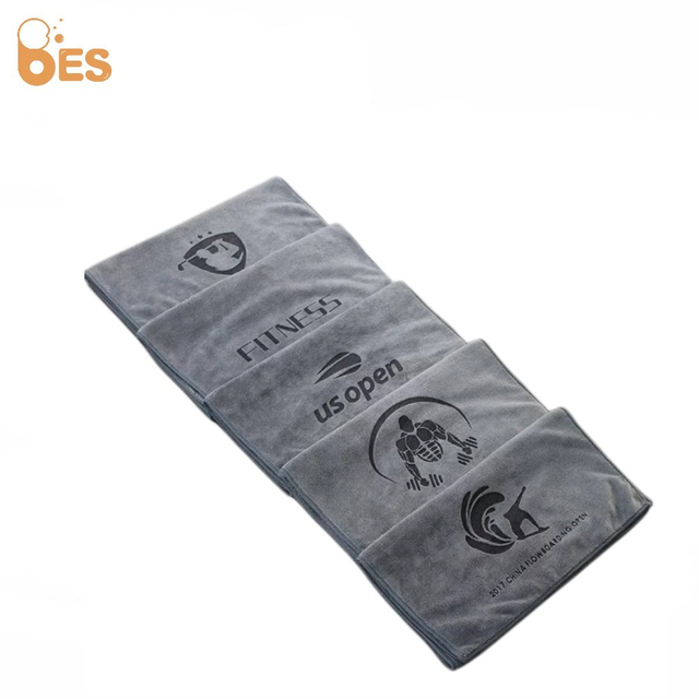 Super Absorption Quick Dry Custom Printed Logo Microfiber Sports Gym Towel