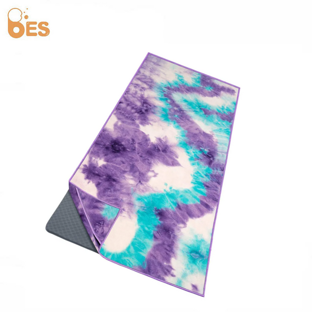No Slip Silicon Dots Quick Dry Yoga Mat Towel